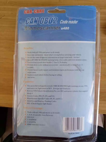 Photo of free Memoscanner u480 OBD scanner for car (Pooley Green TW20) #2