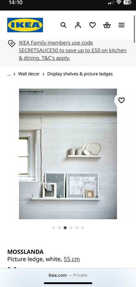 Photo of free New 55cm floating shelf (Cambridge CB4) #4