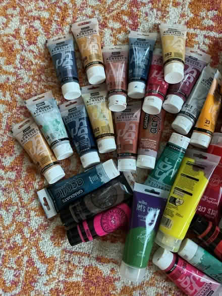 Photo of free Job lot acrylic paints (Bedfont TW14) #2