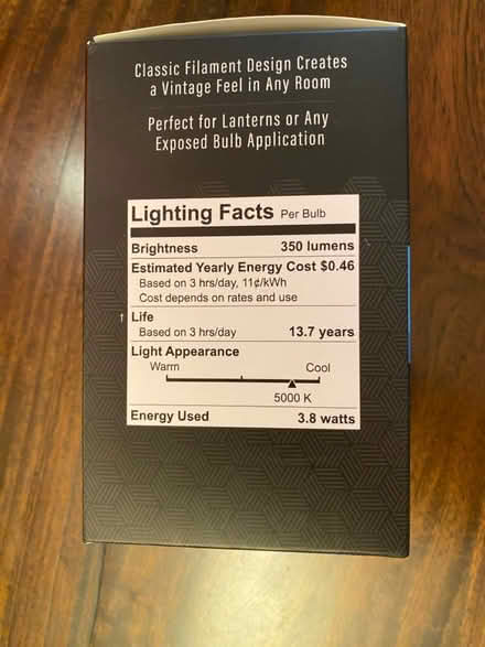 Photo of free NEW Globe style E26 40W LED bulb (Cabin John near Bethesda) #2