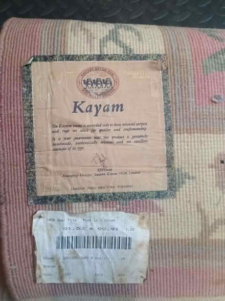 Photo of free Kayam Oriental Rug (Manchester M14) #2