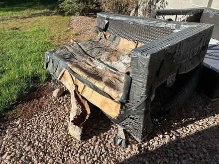 Photo of free patio sofa sturdy metal frames (Albuquerque) #3