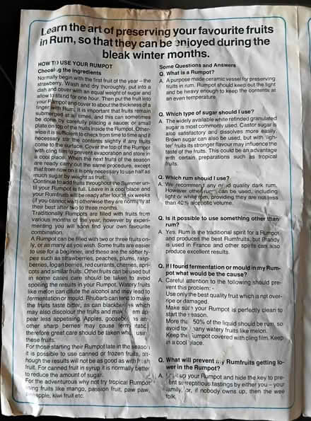 Photo of free RumPot (Burnham) #2