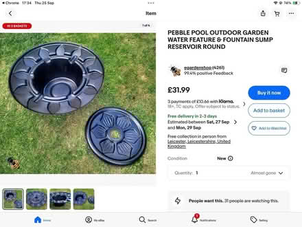 Photo of free Sunken water feature (Longlevens) #3