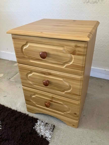 Photo of free 3 drawer bedroom side cabinet (Oulton, Lowestoft NR32) #1