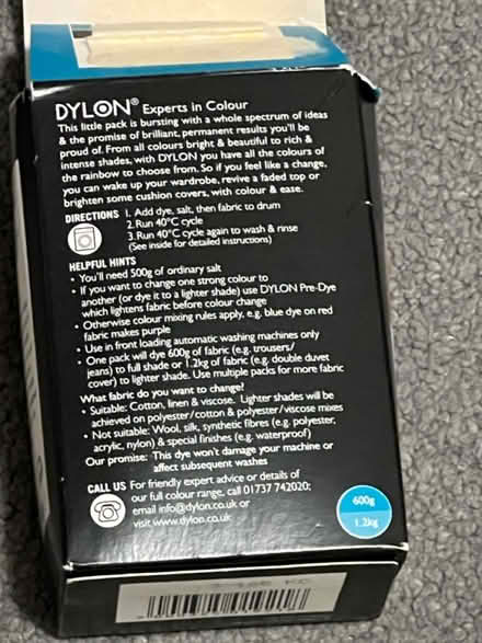 Photo of free Blue fabric dye (Twickenham TW2) #2