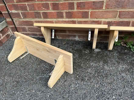 Photo of free Three pine shelves (The Triangle Estate RH15) #1