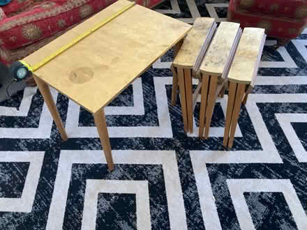 Photo of free Side table and 3 foldable rounds (Eh8 9dr) #3