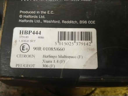 Photo of free Brake Pads Berlingo 306 Multispace (Sarisbury Green SO31) #4