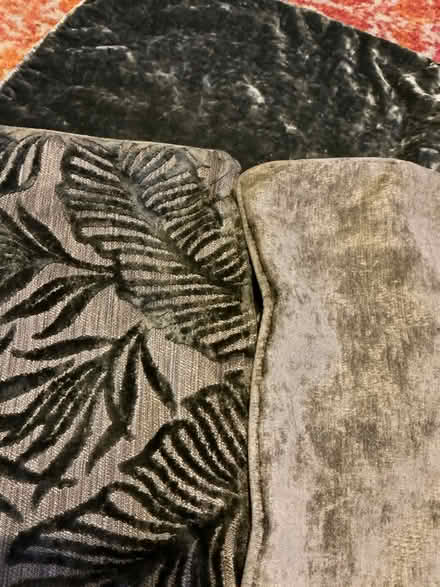 Photo of free 3 exc cond velvety cushion covers (Bedfont TW14) #1