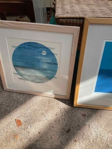 Photo of free Two blue abstract prints (Minehead) #2