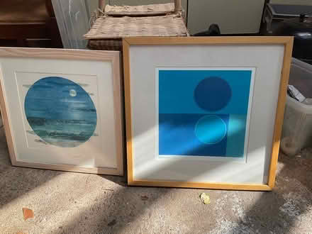 Photo of free Two blue abstract prints (Minehead) #1