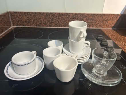Photo of free 6 espresso cups, saucers (Hampstead Heath/Belsize Park) #1