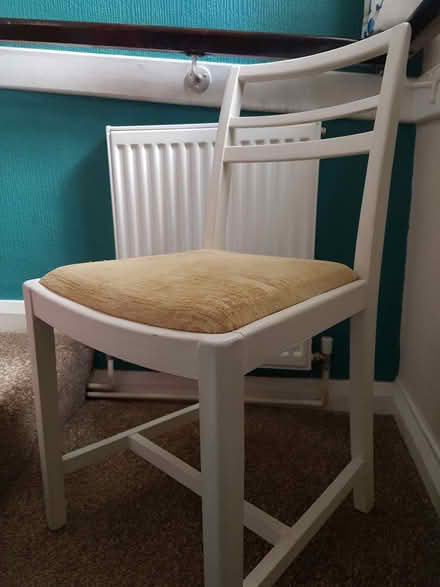 Photo of free 4 vintage painted dining chairs (Chesterfield S40) #1