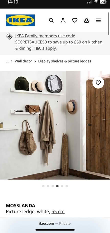 Photo of free New 55cm floating shelf (Cambridge CB4) #3