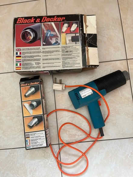 Photo of free Black&Decker Paint Stripper + set of nozzles (collect B93) (Knowle B93) #1