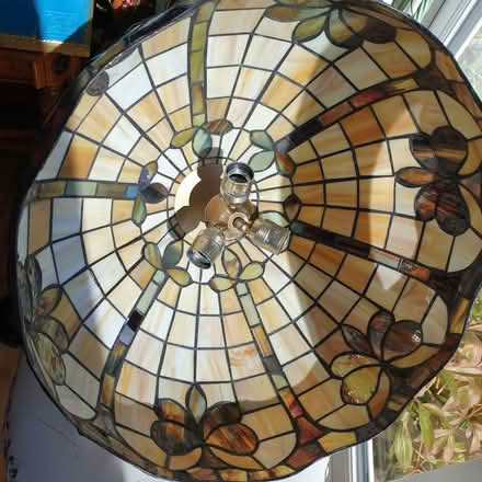 Photo of free x3 bulb ceiling tiffany light shade (seaton EX12) #2