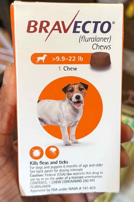 Photo of free Bravecto for small dog (Montclair/ Piedmont Pines) #1