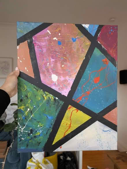Photo of free Painting on canvas (Wood green N22) #1