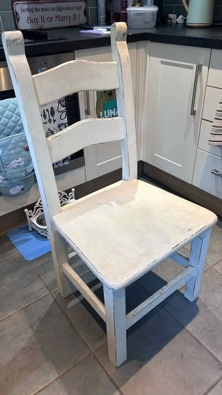 Photo of free 2 solid wooden chairs (Ba13) #1