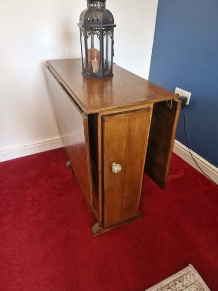 Photo of free Wooden table with cupboard (IP2) #1