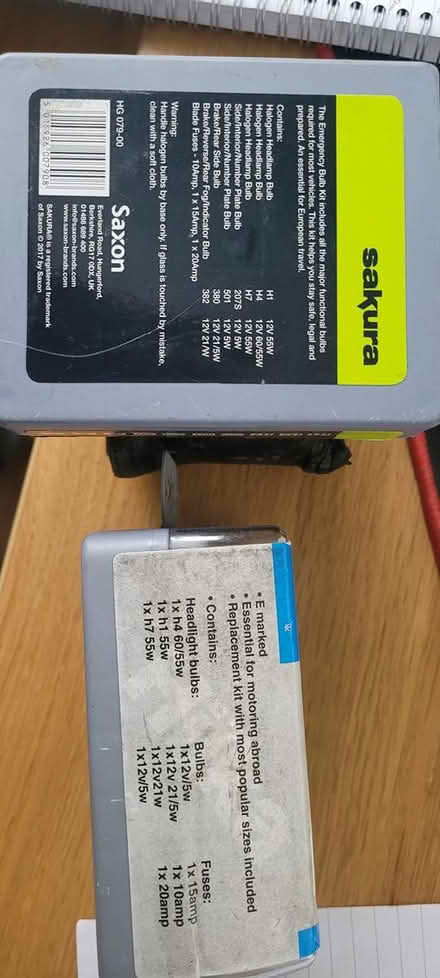 Photo of free Two Emergency bulb kits for car (Little Chalfont (HP7)) #2