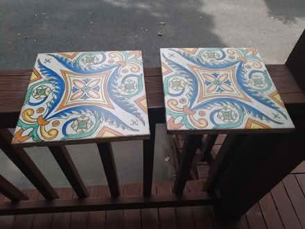 Photo of free two ceramic tiles (Cambridge, Porter Square) #1