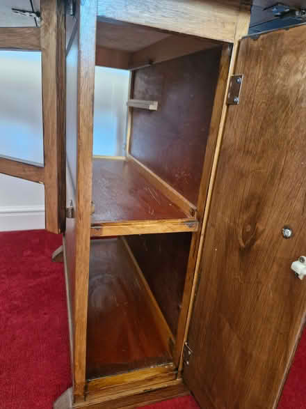 Photo of free Wooden table with cupboard (IP2) #2