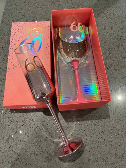 Photo of free 60th Birthday - wine and fizz glasses (The Triangle Estate RH15) #2