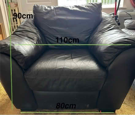 Photo of free Preloved Large brown lounge chair (East Kilbride) #1