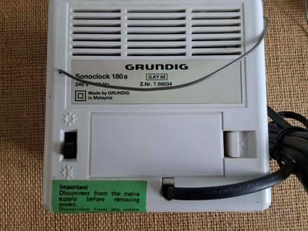 Photo of free Grundig Clock Alarm Radio (Croxley Green WD3) #3