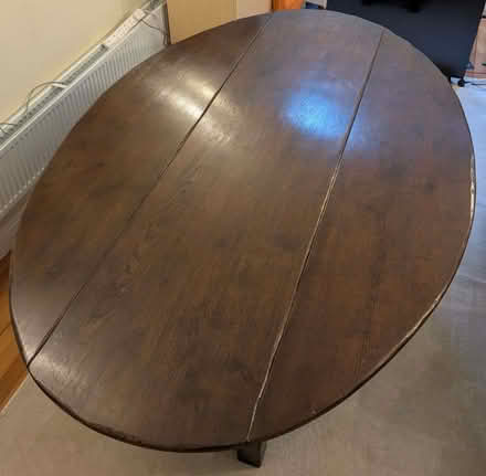 Photo of free Dining Table, solid hardwood, folding but big. (Bamford S33) #2