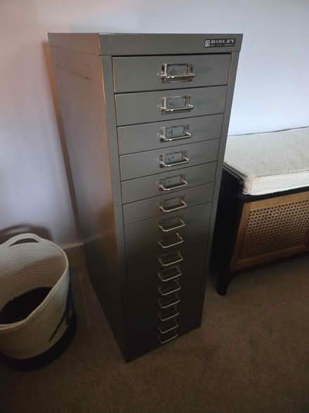 Photo of free Metal filing cabinet (Baylham) #1