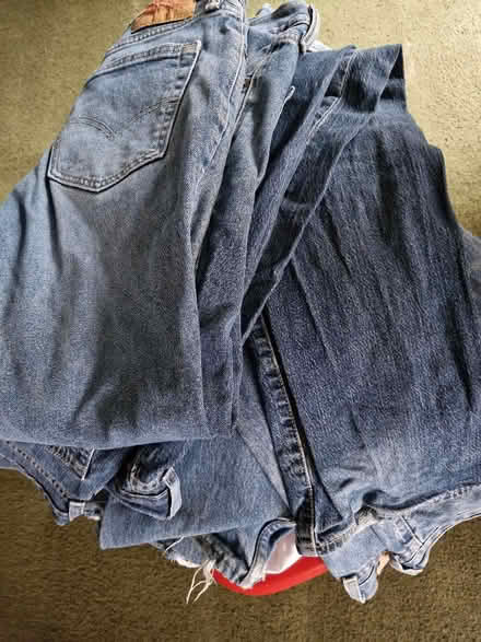 Photo of free men's old jeans for up-cycling projects (Shirley CR0) #1