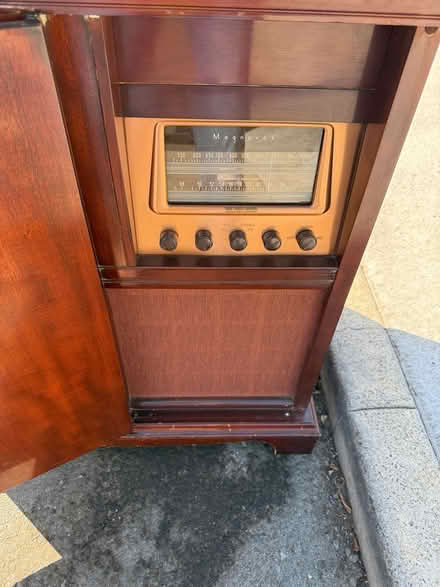 Photo of free Shelf/vintage record player-radio (Mira Vista /461 Carlston St) #3