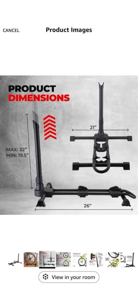 Photo of free Vertical Bicycle Floor Stand (W12) #2