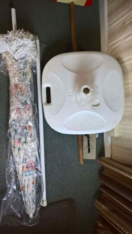 Photo of free Garden umbrella and stand (Hulham EX8) #1