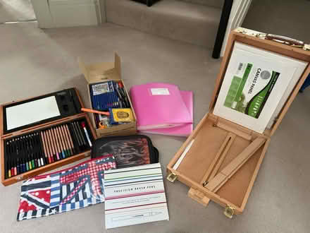 Photo of free Stationery, art supplies, easel (KT22 Oxshott) #1