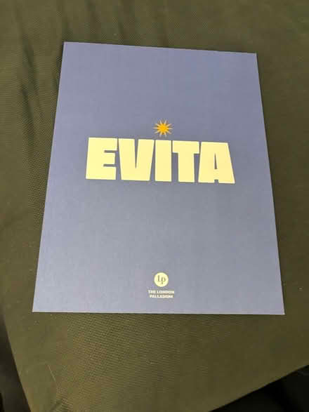 Photo of free West end show - Evita programme (Buggs Bottom RG4) #1