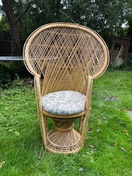 Photo of free Wicker chair (Hamm Court TW17) #1