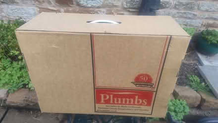 Photo of free Large cardboard box with carrying handle (Corby Hill CA4) #1