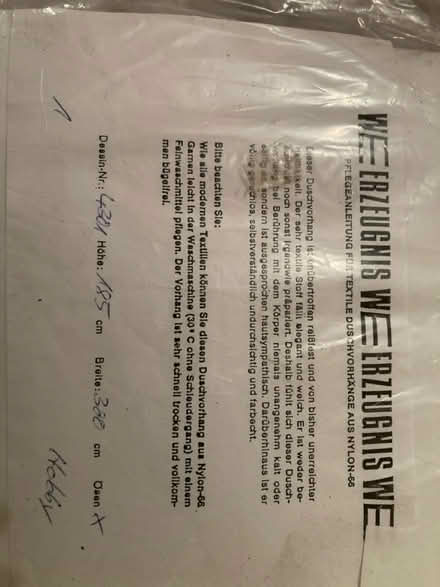 Photo of free Caravan/camping shower curtain (Tredegar NP22) #1