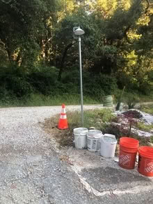 Photo of free Kichler Ripley outdoor post light (Scotts Valley by Vine Hill Rd.) #4