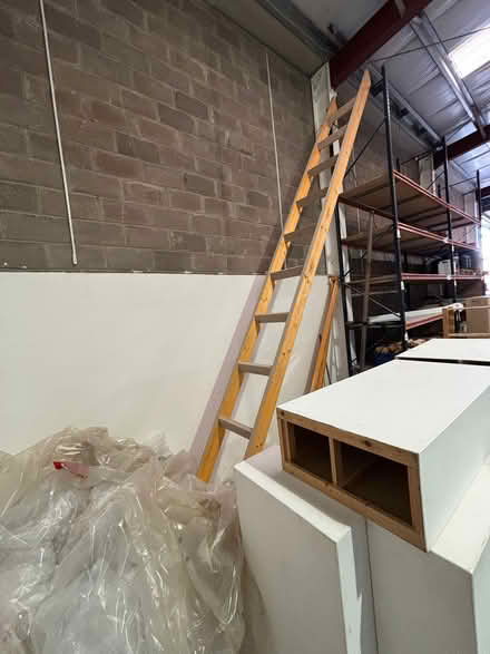 Photo of free LONG 6MTR WOODEN LADDER 56CM WIDE solid (Fairmilehead EH10) #1