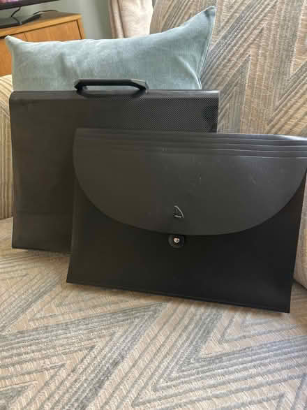 Photo of free 2 expanding file folders (Bartley Green B32) #1