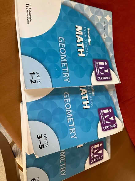 Photo of free Geometry, math, workbook set (Southwest Ann Arbor) #1