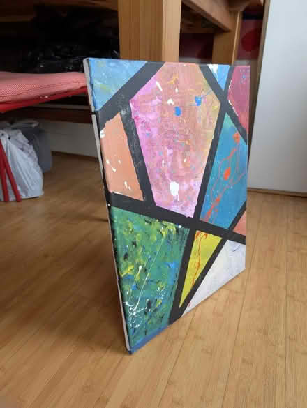 Photo of free Painting on canvas (Wood green N22) #2