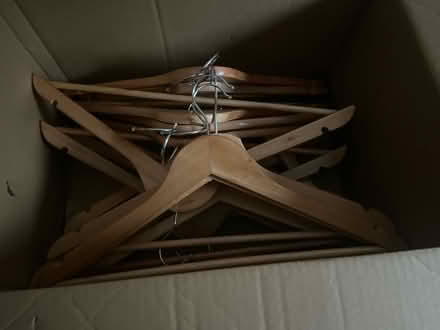Photo of free Wooden hangers (Barnes) #1