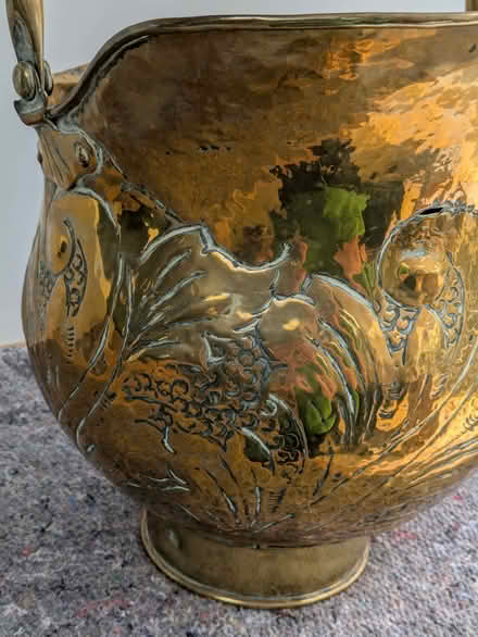 Photo of free Brass coal scuttle (World's End SY6) #3