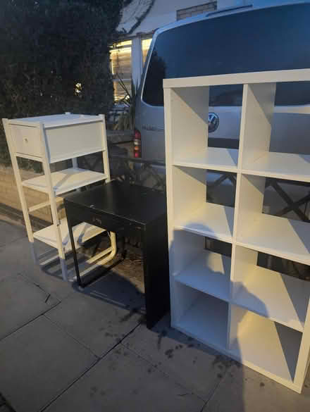 Photo of free Kallax, shelving and a desk (East Dulwich SE22) #1